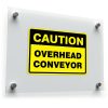 Caution Overhead Conveyor Safety Sign Sticker