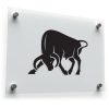 Charging Bull Sticker - Aggressive Bull 1