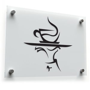 Coffee Cup Decal - Abstract Art