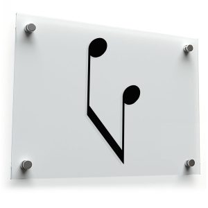 Connected Eighth Notes Vinyl Sticker