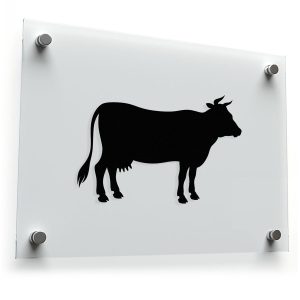 Cow Decal - Black Cow Sticker