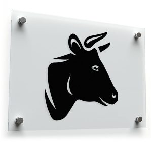 Cow Head Decal - Farm Animal