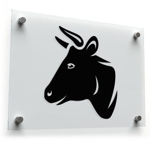 Cow Head Decal - Farm Animal