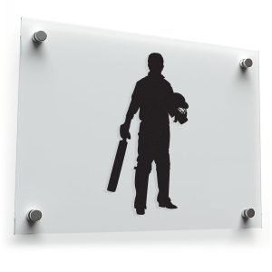 Cricket Player Sticker - Sportsman Decal