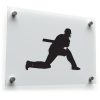 Cricket Player Vinyl Sticker