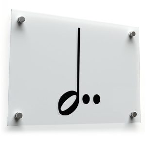 Dotted Half Note Music Symbol Decal