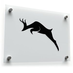 Elegant Antelope Decal - Leaping Animal
