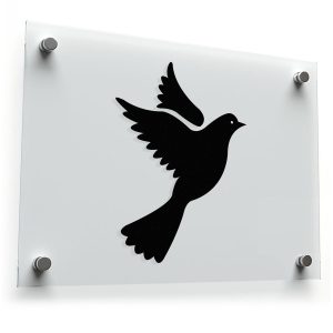 Elegant Dove Silhouette Sticker