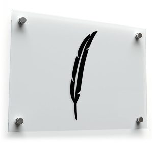 Feather Silhouette Sticker