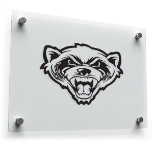 Fierce Badger Head Sticker