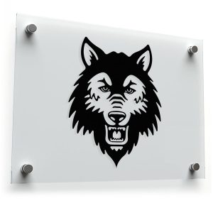 Fierce Wolf Head Sticker
