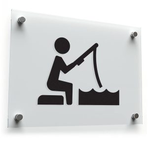 Fishing Man on Boat Decal