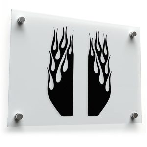 Flame Accent Vinyl Sticker Set