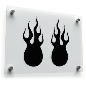 Flame Drop Sticker Set