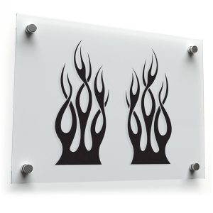 Flame Graphics Sticker Set