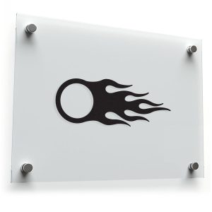 Flaming Circle Sticker – Bold Flame