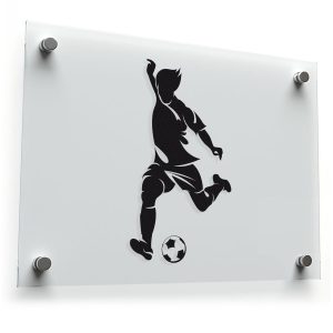 Football Player Silhouette Decal