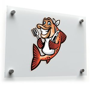 Funny Fish Chef Sticker