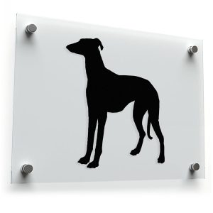Greyhound Silhouette Sticker – Sleek Black
