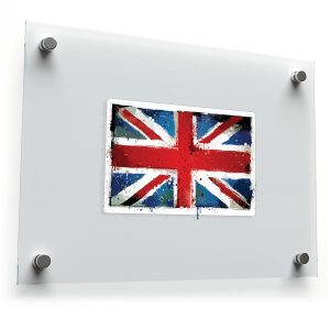 Grunge Union Jack Sticker