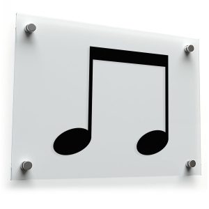 Half Note Music Decal