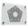Intricate Pentagonal Maze Sticker