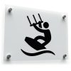Kitesurfing Decal - Extreme Sport Silhouette