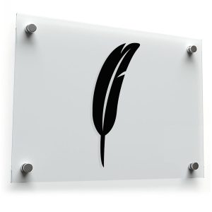 Minimalist Feather Vinyl Decal