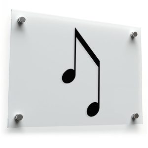 Minimalist Music Note Vinyl Decal