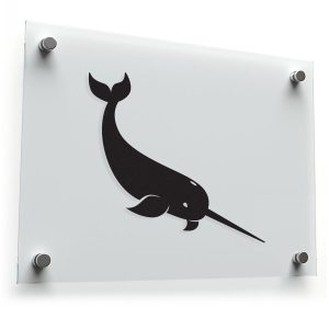 Minimalist Narwhal Vinyl Sticker