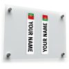 Personalized Portugal Flag Bike Name Sticker