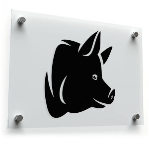 Pig Head Decal - Farm Animal