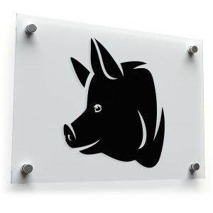 Pig Head Decal - Farm Animal
