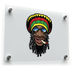 Rasta Man Sticker – Vibrant Reggae