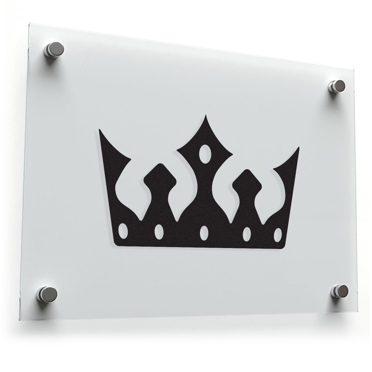Royal Crown Silhouette Sticker 3 Royal Crown Silhouette Sticker