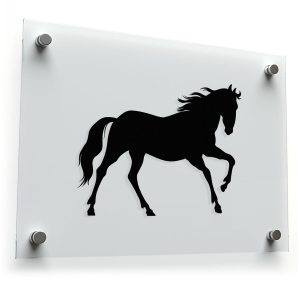 Running Horse Silhouette Sticker