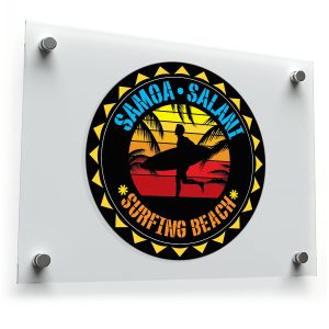 Samoa Salani Surfing Beach Sticker