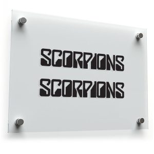Scorpions Logo Sticker - Black and