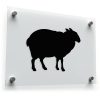 Sheep Sticker - Black Silhouette Sheep 1