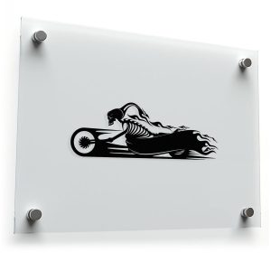 Skeleton Rider Motorcycle Sticker