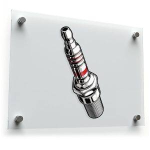 Spark Plug Sticker - Automotive Decal