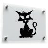 Spooky Black Cat Sticker