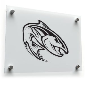 Stylized Fish Decal - Abstract Sea