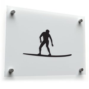 Surfer Silhouette Sticker
