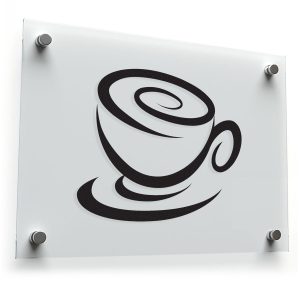 Swirl Coffee Cup Sticker