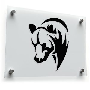 Tribal Bear Sticker - Geometric Bear
