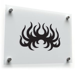 Tribal Flame Decal - Geometric Fire