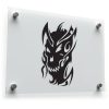 Tribal Skull Flame Sticker 1