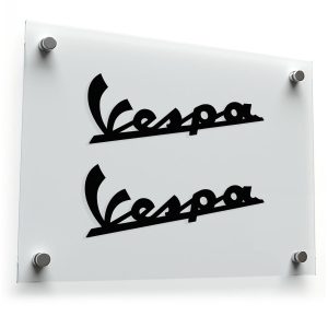 Vespa Logo Stickers - Classic Italian