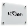 Vintage Typography Sticker – Stylish Black